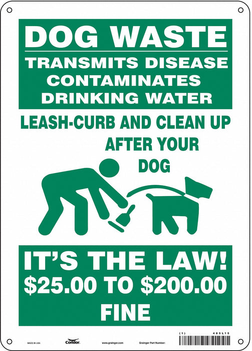 Safety Sign 14 in x 10 in Aluminum