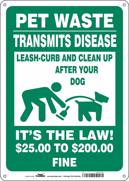 Safety Sign 14 in x 10 in Aluminum