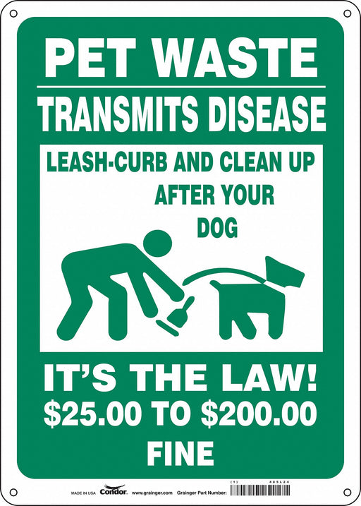 Safety Sign 14 in x 10 in Aluminum