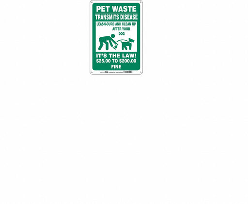 Safety Sign 14 in x 10 in Polyethylene