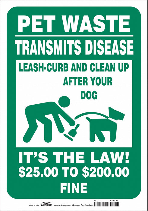 Safety Sign 10 in x 7 in Vinyl