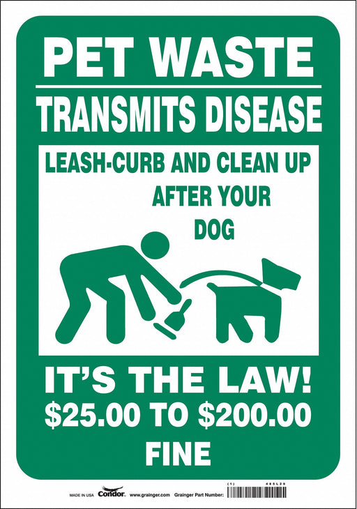 Safety Sign 10 in x 7 in Vinyl