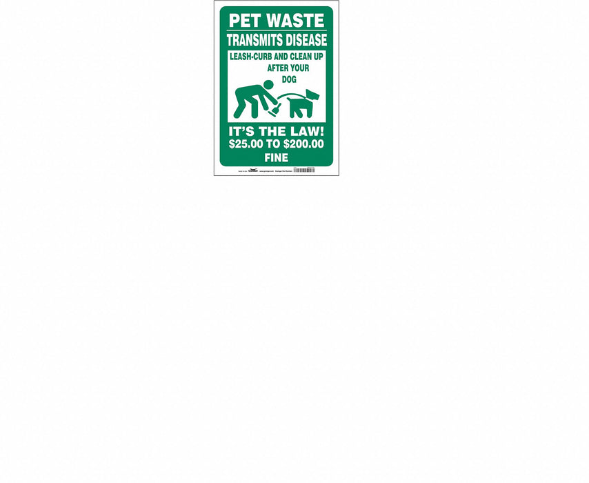 Safety Sign 14 in x 10 in Vinyl