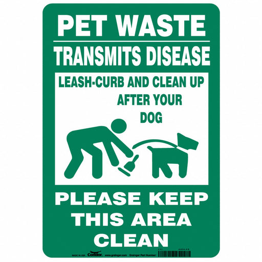 Safety Sign 14 in x 10 in Aluminum