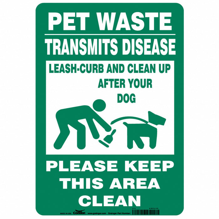 Safety Sign 14 in x 10 in Aluminum