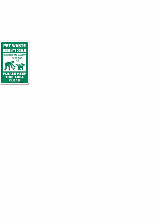 Safety Sign 18 in x 12 in Aluminum