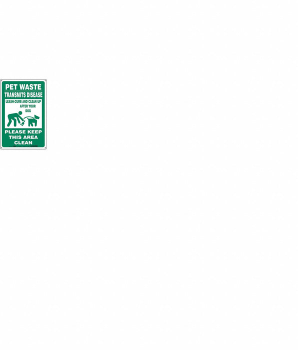 Safety Sign 18 in x 12 in Polyethylene