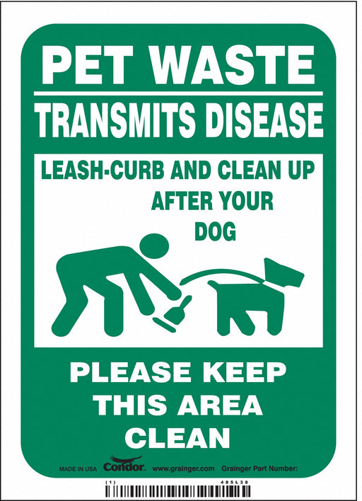 Safety Sign 7 in x 5 in Vinyl