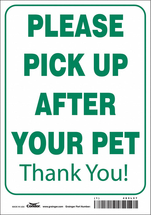 Safety Sign 10 in x 7 in Vinyl