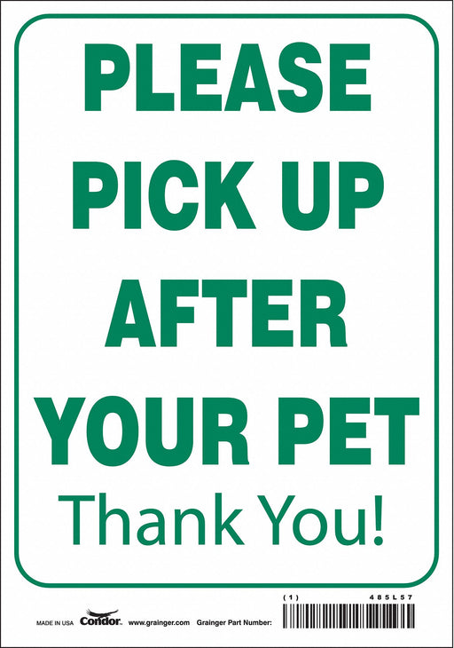 Safety Sign 10 in x 7 in Vinyl