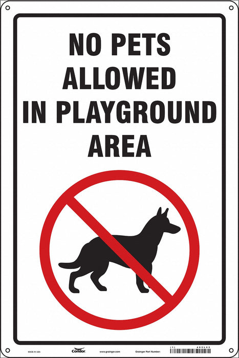 Safety Sign 18 in x 12 in Aluminum