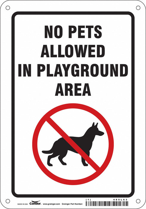 Safety Sign 10 in x 7 in Polyethylene