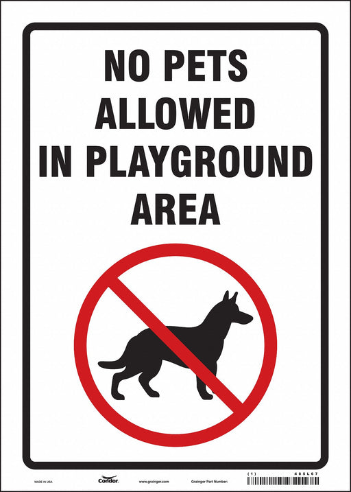 Safety Sign 14 in x 10 in Vinyl