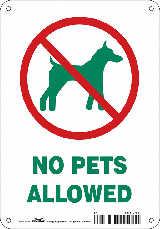 Safety Sign 10 in x 7 in Aluminum