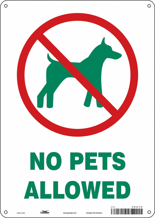 Safety Sign 14 in x 10 in Aluminum