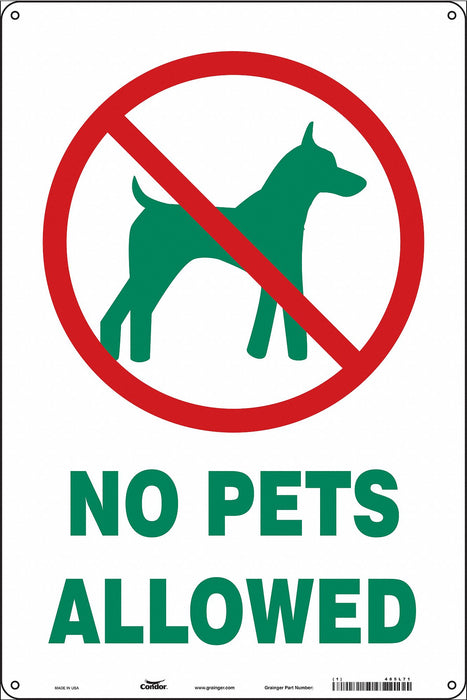 Safety Sign 18 in x 12 in Aluminum