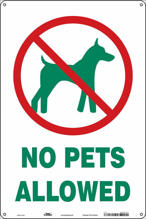 Safety Sign 18 in x 12 in Aluminum