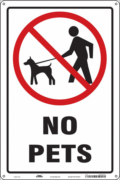 Safety Sign 18 in x 12 in Aluminum