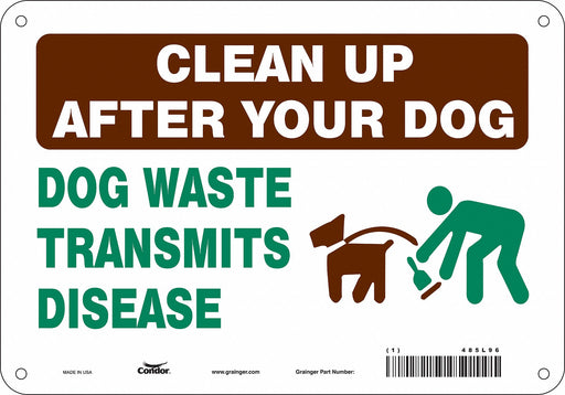Safety Sign 7 in x 10 in Polyethylene