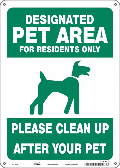 Safety Sign 14 in x 10 in Aluminum