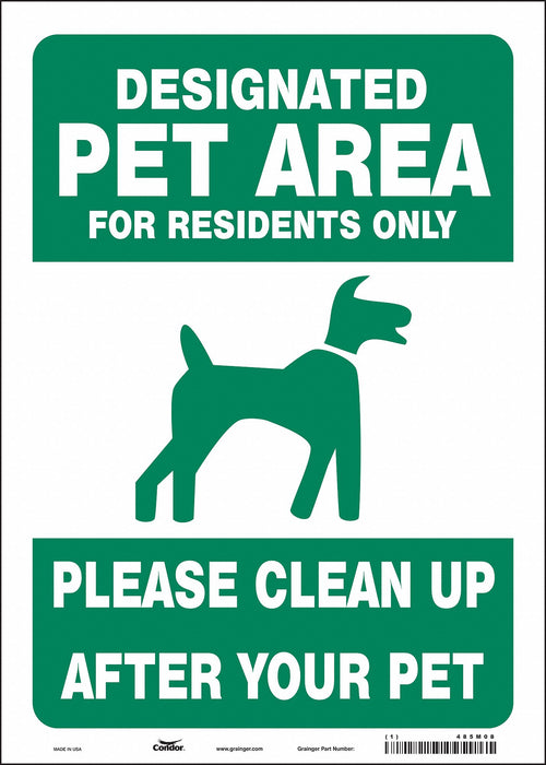 Safety Sign 14 in x 10 in Vinyl