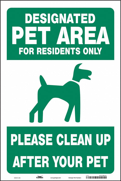 Safety Sign 18 in x 12 in Vinyl