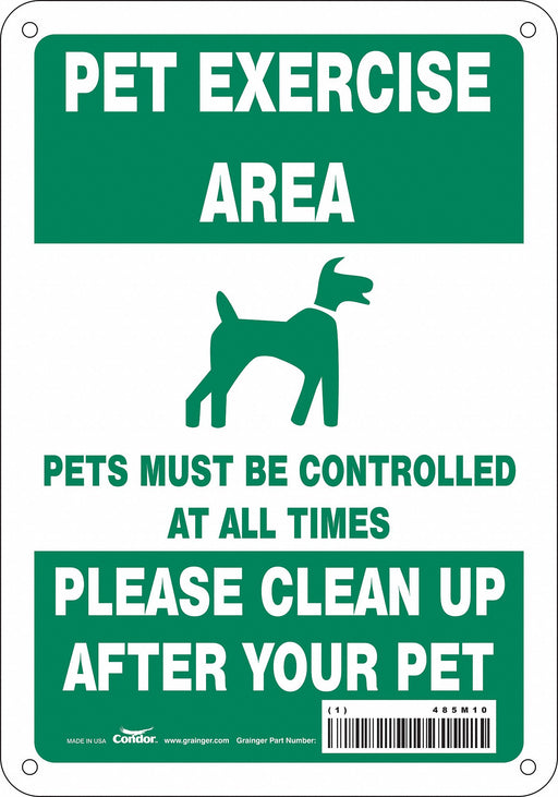Safety Sign 10 in x 7 in Aluminum