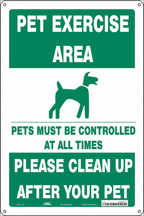Safety Sign 18 in x 12 in Aluminum