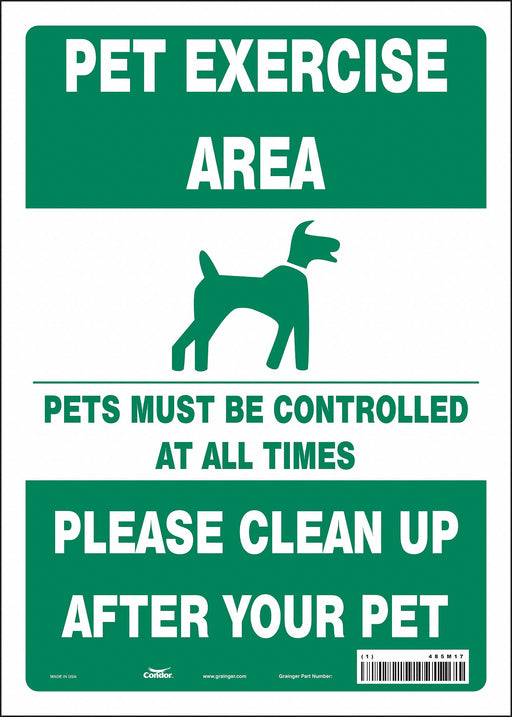 Safety Sign 14 in x 10 in Vinyl