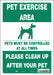 Safety Sign 14 in x 10 in Vinyl