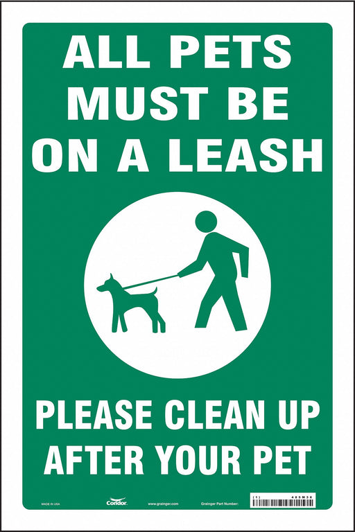 Safety Sign 18 in x 12 in Vinyl