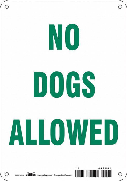 Safety Sign 10 in x 7 in Polyethylene