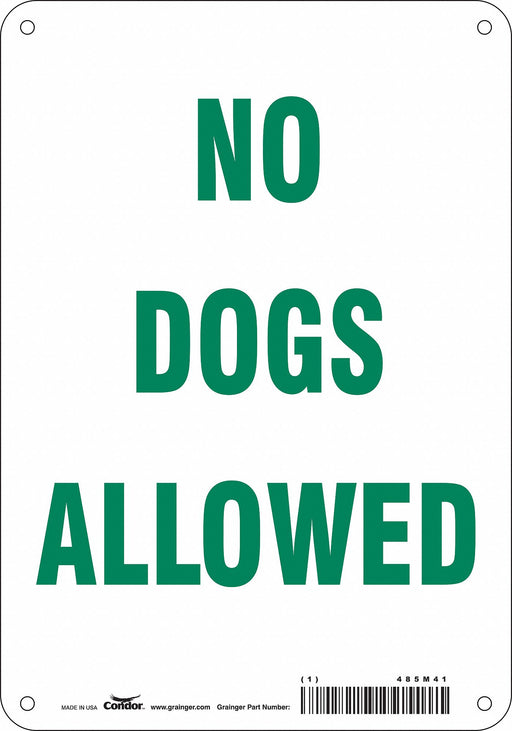 Safety Sign 10 in x 7 in Polyethylene