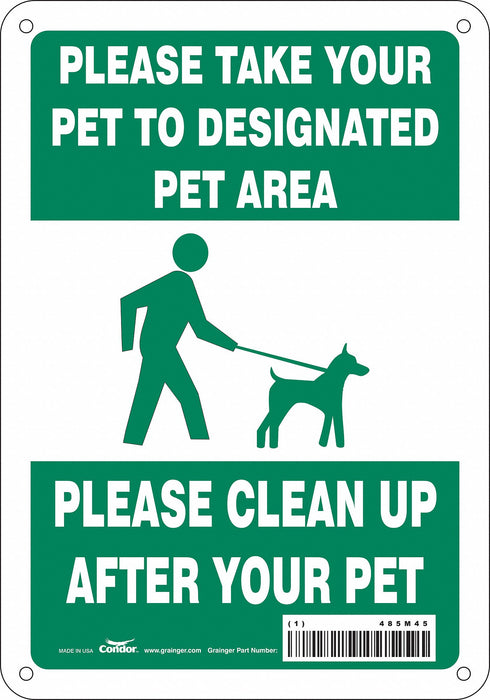 Safety Sign 10 in x 7 in Aluminum