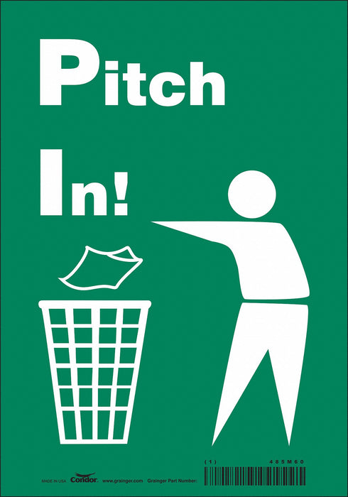 Safety Sign 10 in x 7 in Vinyl