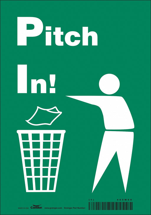 Safety Sign 10 in x 7 in Vinyl