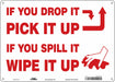 Safety Sign 10 in x 14 in Aluminum