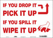 Safety Sign 10 in x 14 in Vinyl