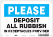 Safety Sign 7 in x 10 in Aluminum