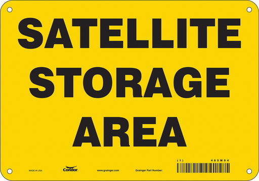 J9842 Safety Sign 7 in x 10 in Polyethylene