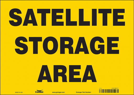 J9842 Safety Sign 10 in x 14 in Vinyl
