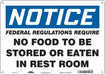 Safety Sign 10 in x 14 in Aluminum