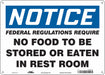 Safety Sign 10 in x 14 in Polyethylene