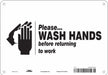 Safety Sign 7 in x 10 in Aluminum