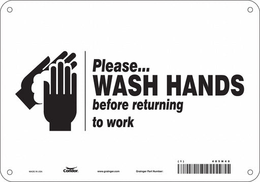 Safety Sign 7 in x 10 in Aluminum