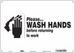 Safety Sign 10 in x 14 in Aluminum