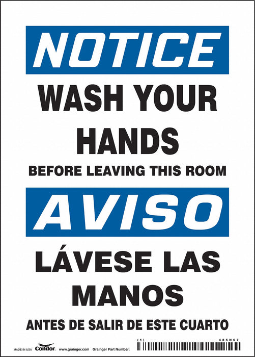 Safety Sign 7 in x 5 in Vinyl