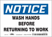 J7172 Safety Sign 5 in x 7 in Vinyl
