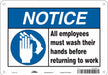 Safety Sign 7 in x 10 in Aluminum