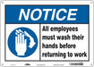 Safety Sign 10 in x 14 in Aluminum